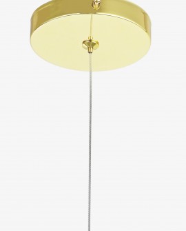 Podsufitka złotej lampy wiszącej LEDO 5 w nowoczesnej stylistyce