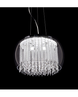 LAMPA WISZĄCA NOWOCZESNA GUSTO D40 CLEAR