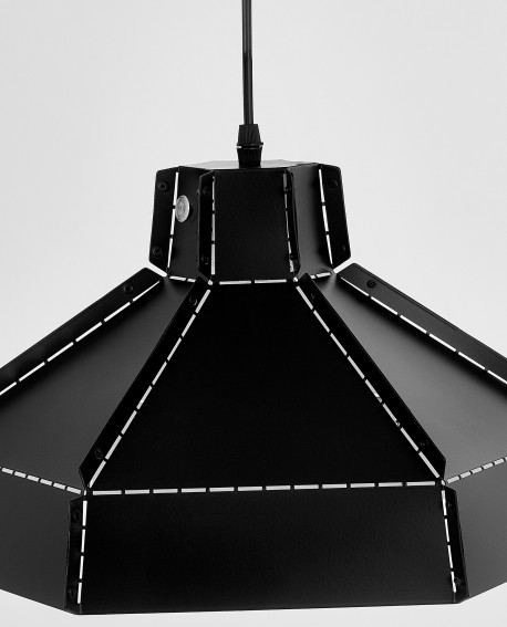 LAMPA SUFITOWA WISZĄCA LOFT CZARNA CONA W1