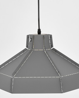 LAMPA SUFITOWA WISZĄCA LOFT SZARA CONA W1