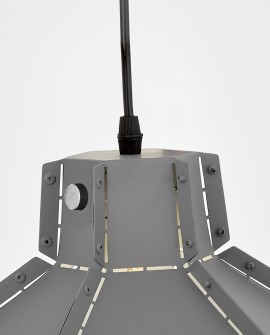 LAMPA SUFITOWA WISZĄCA LOFT SZARA CONA W1