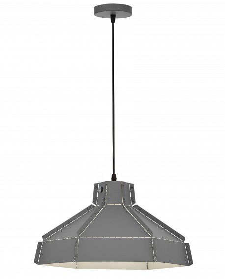 LAMPA SUFITOWA WISZĄCA LOFT SZARA CONA W1