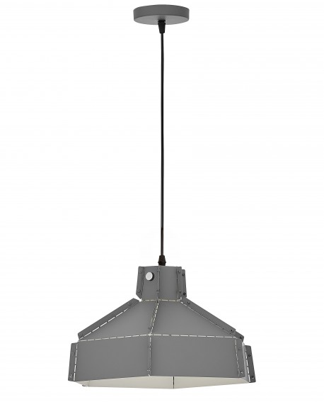 LAMPA SUFITOWA WISZĄCA LOFT SZARA DONA W1