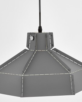 LAMPA SUFITOWA WISZĄCA LOFT SZARA DONA W1