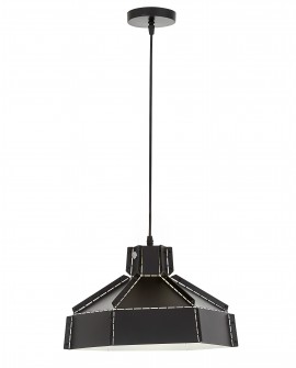 LAMPA SUFITOWA WISZĄCA LOFT CZARNA DONA W1