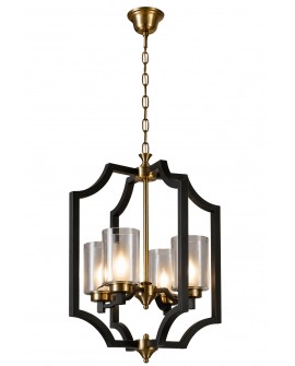 LAMPA WISZĄCA LOFT CZARNO-MOSIĘŻNA VIGATTO W4