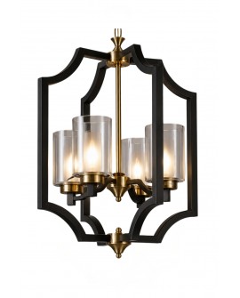 LAMPA WISZĄCA LOFT CZARNO-MOSIĘŻNA VIGATTO W4