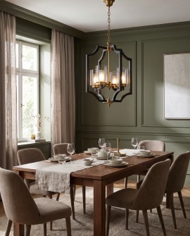 LAMPA WISZĄCA LOFT CZARNO-MOSIĘŻNA VIGATTO W4