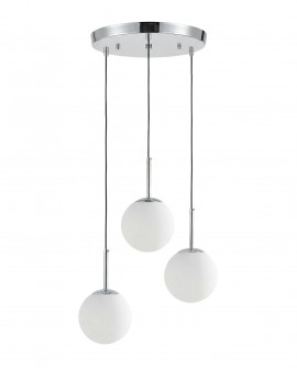NOWOCZESNA POTRÓJNA LAMPA CHROMOWANA FREDICA W3
