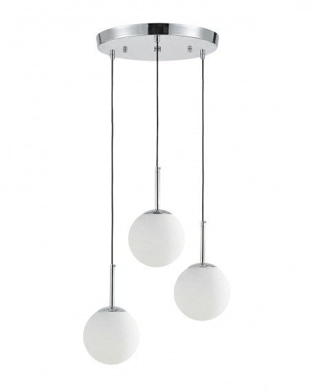 NOWOCZESNA POTRÓJNA LAMPA CHROMOWANA FREDICA W3
