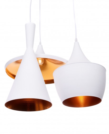 POTRÓJNA LAMPA WISZĄCA LOFT BIAŁA FOGGI W3