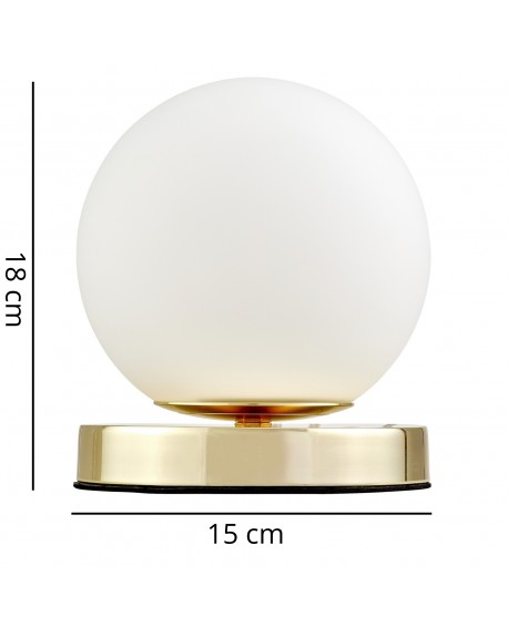 Wymiary lampy stołowej Fredica W1
