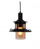 LAMPA WISZĄCA INDUSTRIALNA LOFT CZARNA CAPRI W1