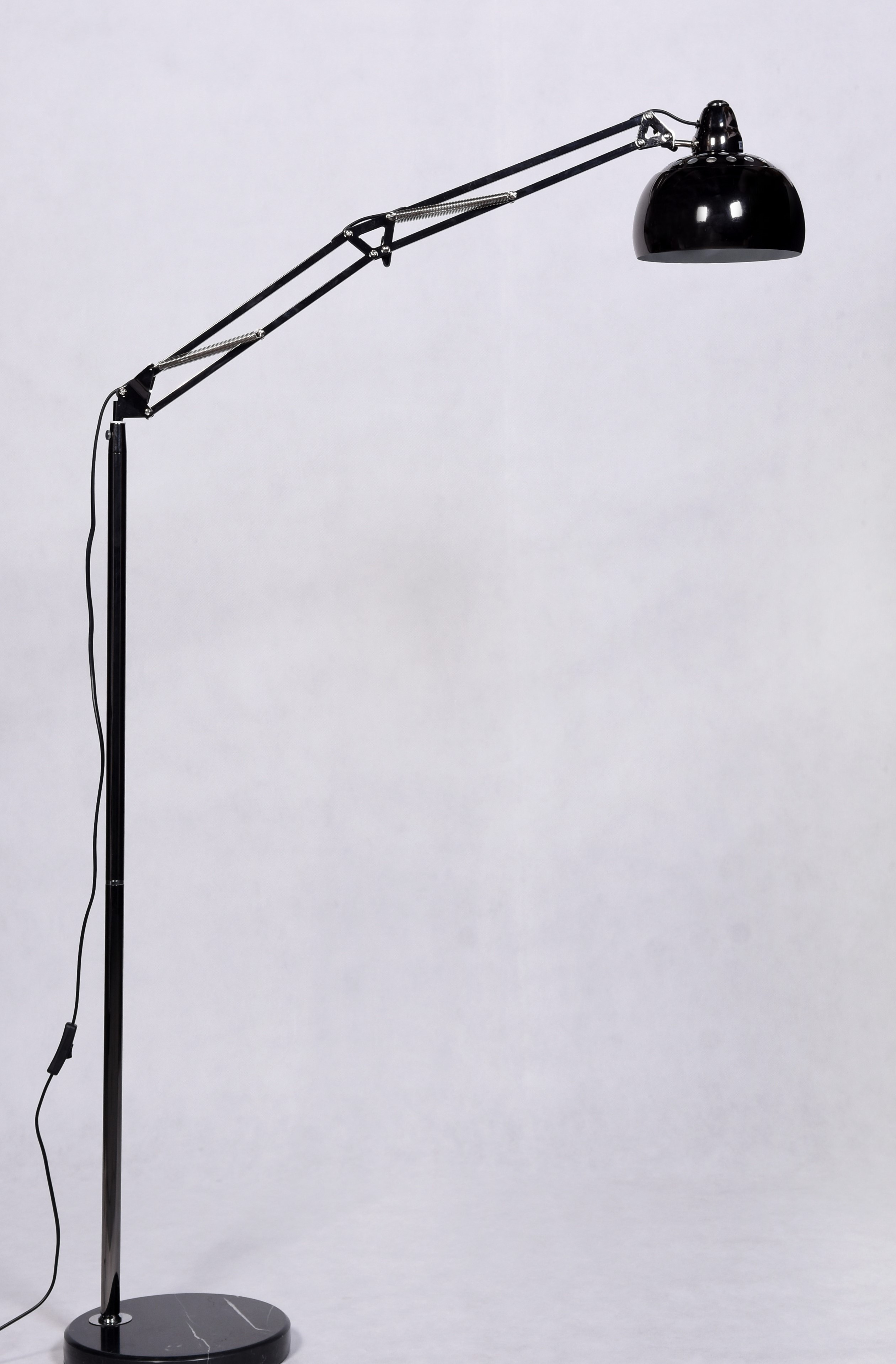 Lampa Stojąca Podłogowa Czarna Rigorria