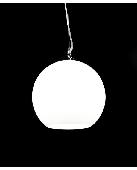NOWOCZESNA LAMPA WISZĄCA SZKLANA BIAŁA MOLTON