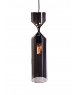 NOWOCZESNA LAMPA WISZĄCA SZKLANA SZARA VARIUS