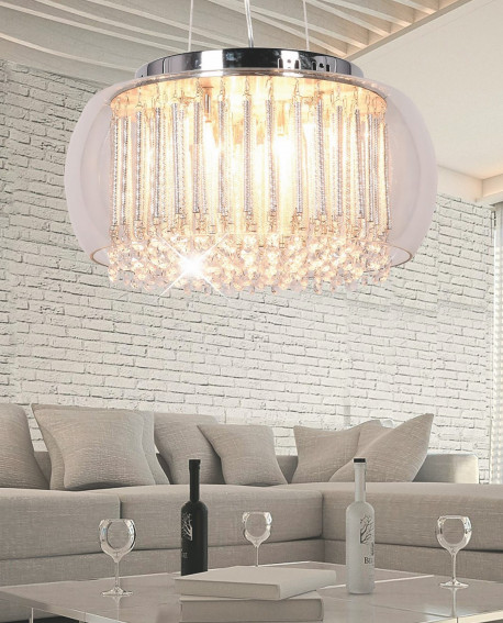 LAMPA WISZĄCA NOWOCZESNA GUSTO D50 CLEAR