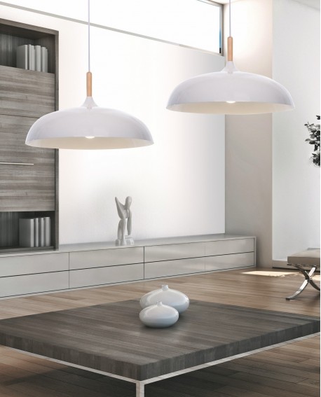 NOWOCZESNA LAMPA WISZĄCA BIAŁA VERSI
