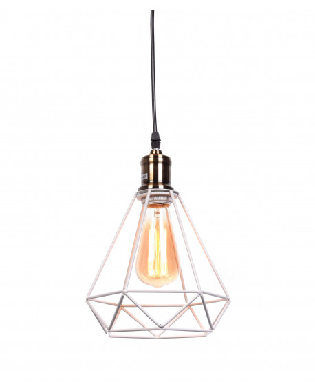 LAMPA WISZĄCA INDUSTRIALNA LOFT BIAŁA COBI