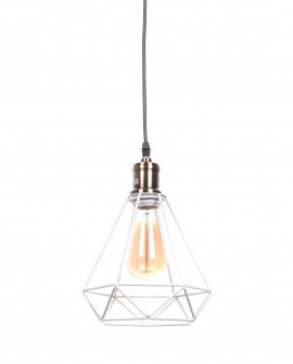 LAMPA WISZĄCA INDUSTRIALNA LOFT BIAŁA COBI