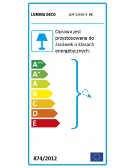 LAMPA WISZĄCA LOFT CZARNA NORTIS