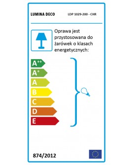 NOWOCZESNA LAMPA WISZĄCA CHROMOWANA VERONI D20