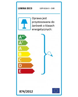 LAMPA WISZĄCA CHROMOWANA LEO