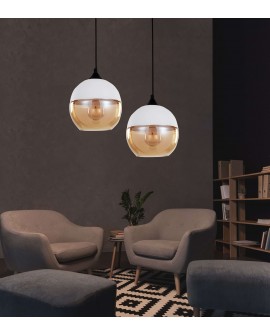 LAMPA WISZĄCA LOFT INDUSTRIALNA BIAŁA ALBION