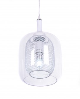 NOWOCZESNA LAMPA WISZĄCA BIAŁA BESSA