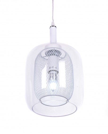 NOWOCZESNA LAMPA WISZĄCA BIAŁA BESSA