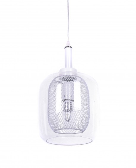 NOWOCZESNA LAMPA WISZĄCA BIAŁA BESSA