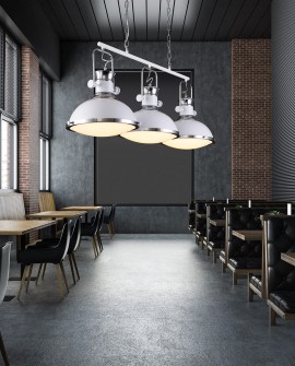 LAMPA WISZĄCA POTRÓJNA LOFT BIAŁA BATORE W3