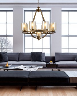 LAMPA WISZĄCA LOFT MOSIĘŻNA SANTINI W9