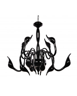 ORYGINALNA NOWOCZESNA LAMPA WISZĄCA CZARNA MAGICA W12