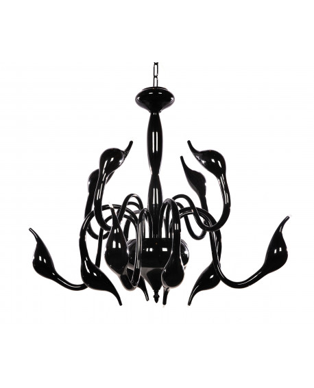 ORYGINALNA NOWOCZESNA LAMPA WISZĄCA CZARNA MAGICA W12