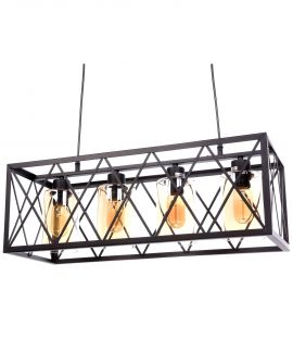 LAMPA WISZĄCA LOFT CZARNA NORTIS