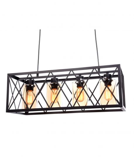 LAMPA WISZĄCA LOFT CZARNA NORTIS