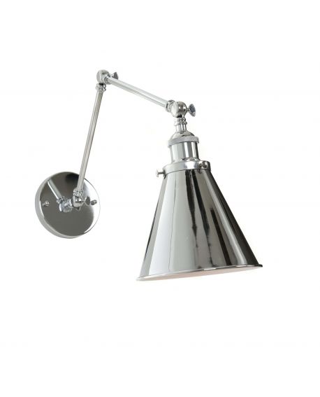 LAMPA ŚCIENNA KINKIET LOFTOWY CHROMOWANY RUBI W2