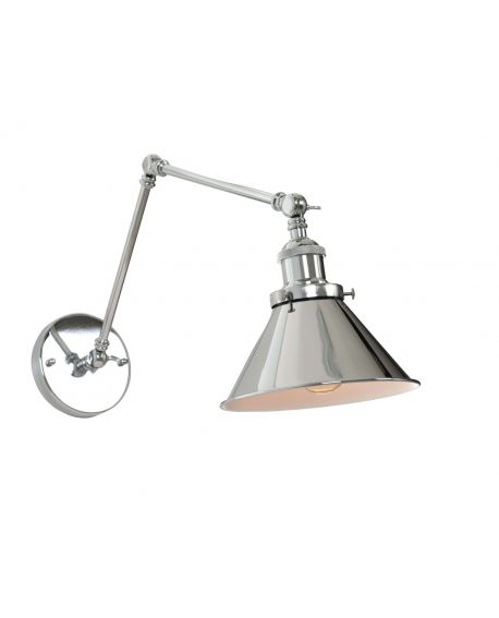 LAMPA ŚCIENNA KINKIET LOFTOWY CHROMOWANY GUBI W2