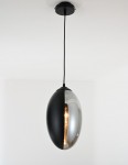 NOWOCZESNA LAMPA WISZĄCA LOFT CZARNA DYMIONA CARLTON