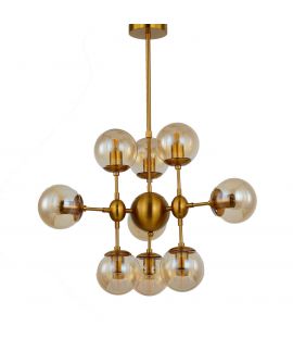 NOWOCZESNA LAMPA WISZĄCA MOSIĘŻNA GALA W10