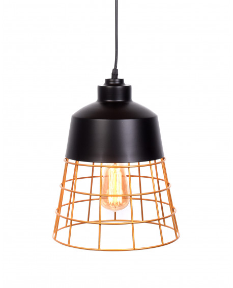 LAMPA WISZĄCA INDUSTRIALNA LOFT CZARNA BAGSY