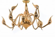 ORYGINALNA NOWOCZESNA LAMPA SUFITOWA ZŁOTA MAGICA W12