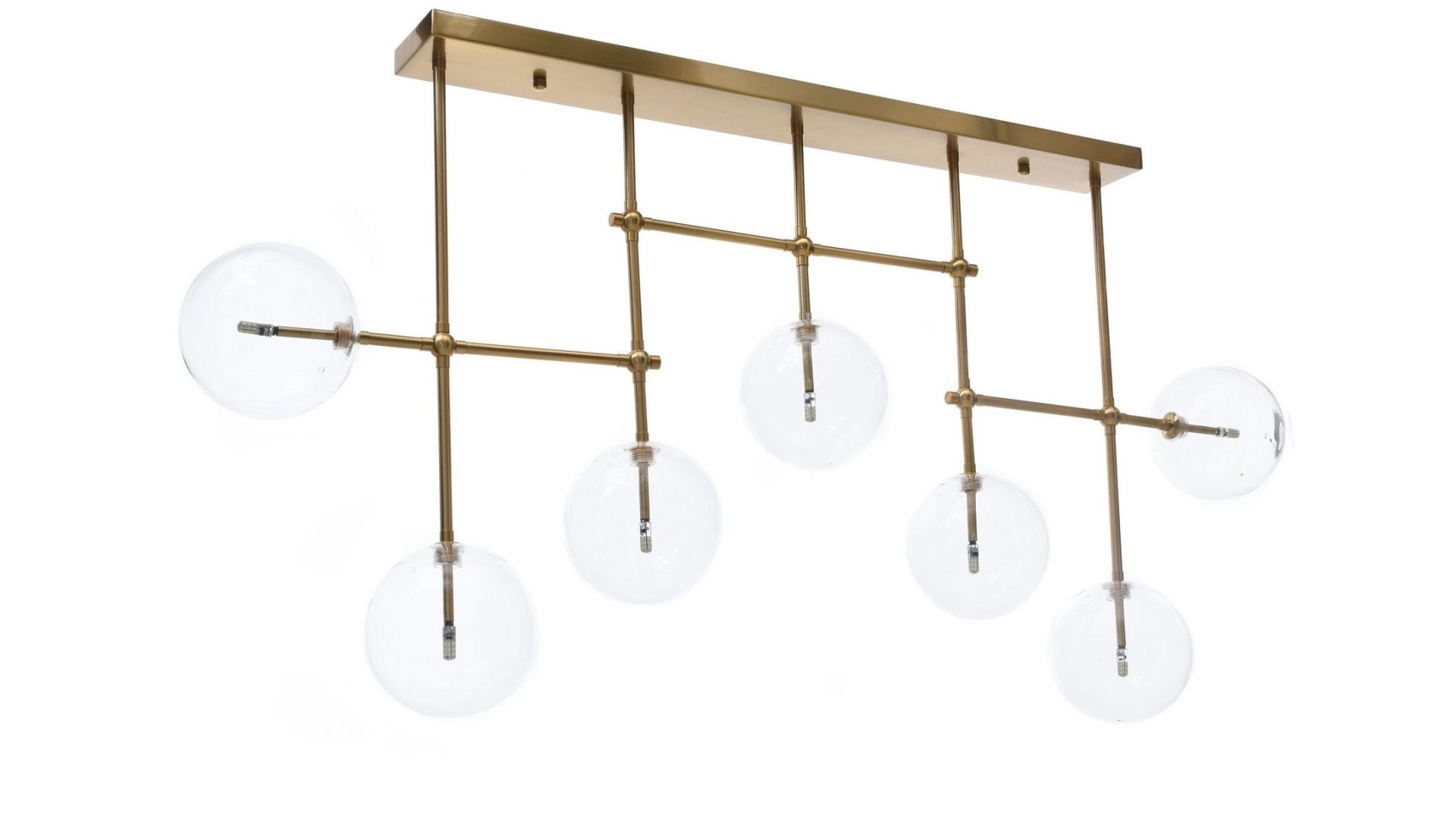 NOWOCZESNA LAMPA SUFITOWA PLAFON MOSIĘŻNY BERGAMO W7