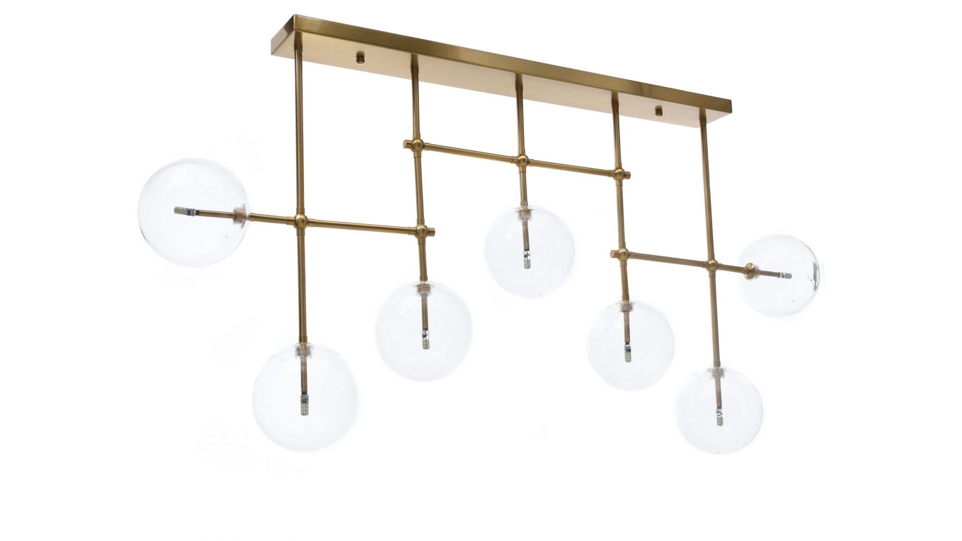 NOWOCZESNA LAMPA SUFITOWA PLAFON MOSIĘŻNY BERGAMO W7