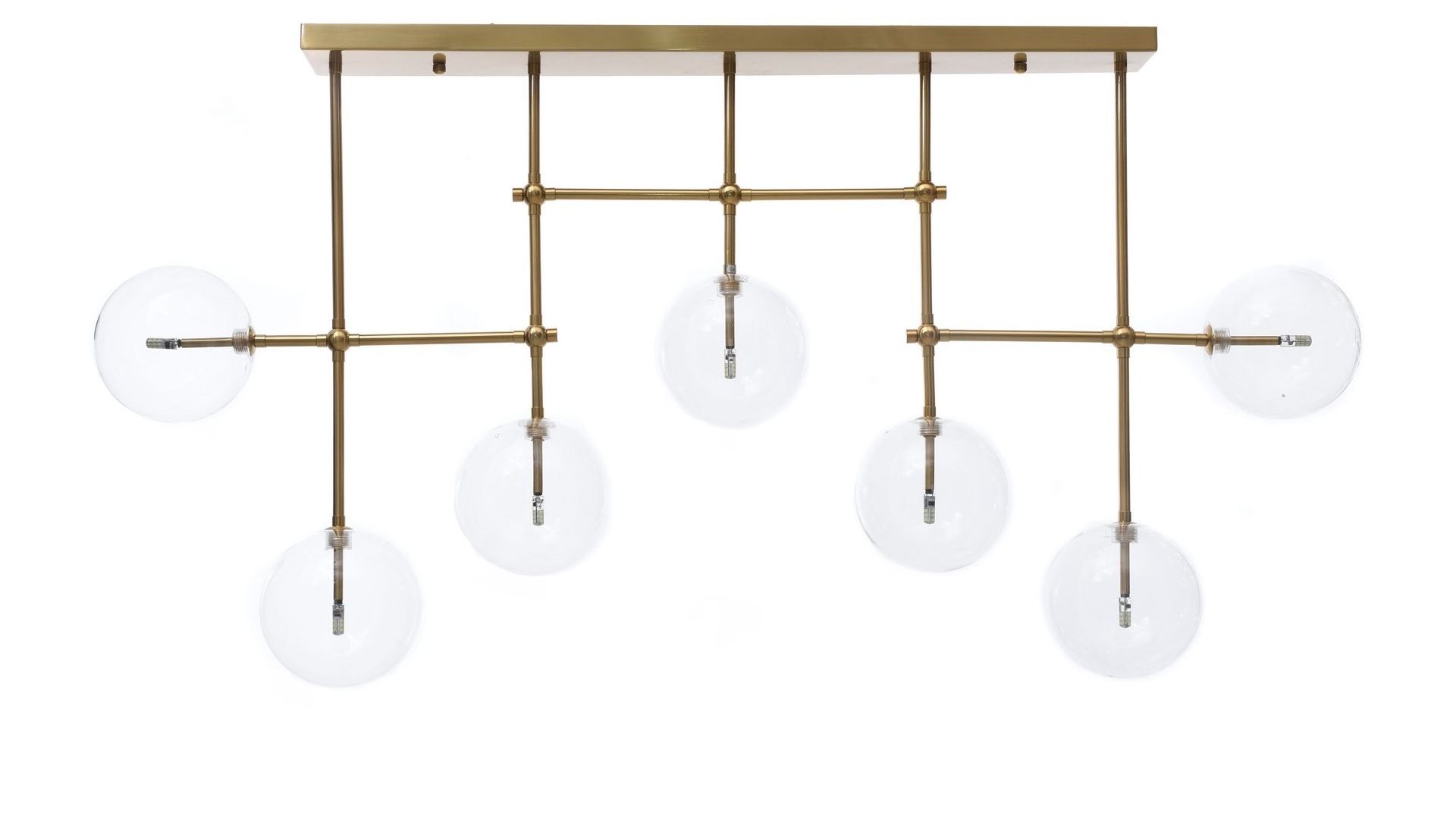 NOWOCZESNA LAMPA SUFITOWA PLAFON MOSIĘŻNY BERGAMO W7