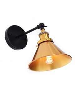 LAMPA ŚCIENNA KINKIET LOFTOWY CZARNY NORI W1