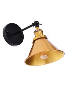 LAMPA ŚCIENNA KINKIET LOFTOWY CZARNY NORI W1