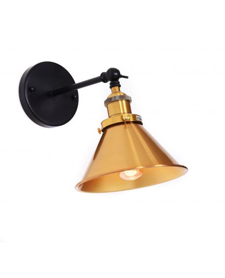 LAMPA ŚCIENNA KINKIET LOFTOWY CZARNY NORI W1