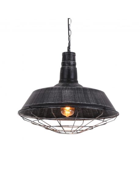 LAMPA WISZĄCA INDUSTRIALNA LOFT STARE SREBRO ARIGIO D45